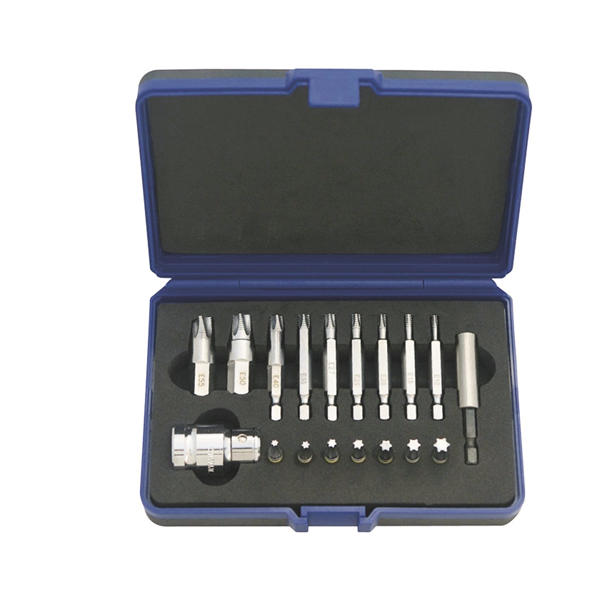 Schraubenausdreher-Set TORX 1/4", 18-teilig