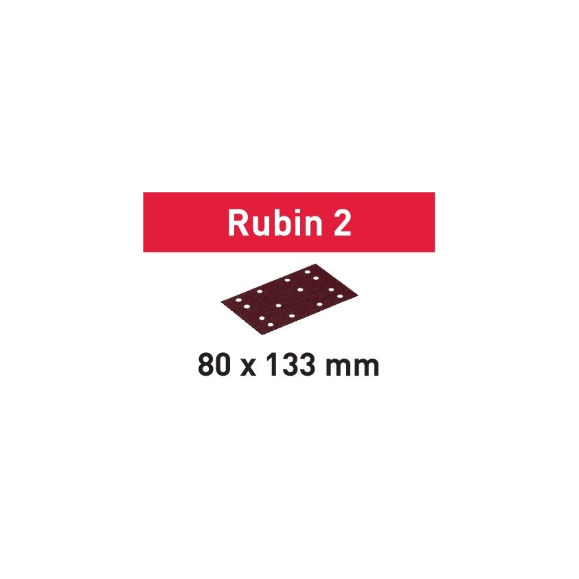 Schleifstreifen Rubin 2 STF 80X133 P80 RU2/50