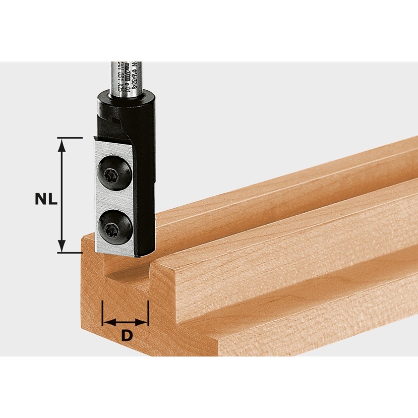 Nutfräser-Wendeplatten HW S8 D10/25 WP Z1