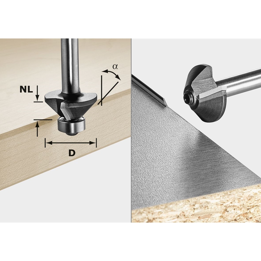 Fasefräser S8 HW 30° D25-KL OFK