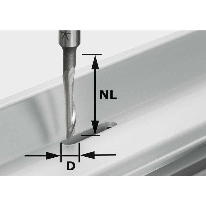 Aluminiumfräser HS S8 D5/NL23