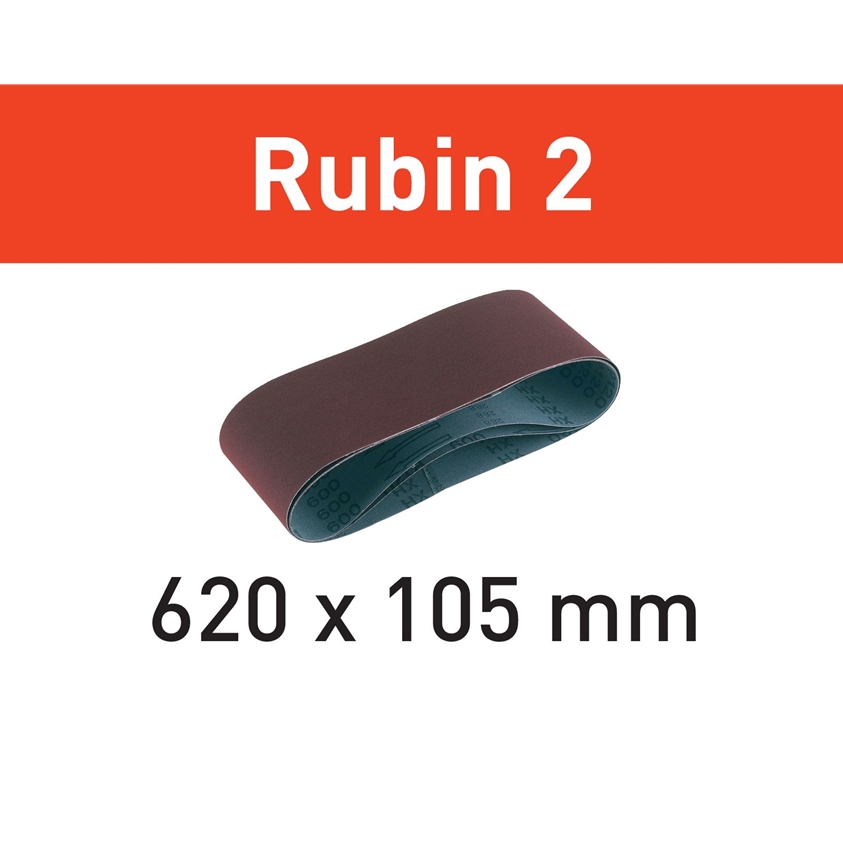 Bandes abrasives Rubin 2 L620x105 P60 RU/10