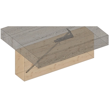 Système composite bois-béton PROFIX® PHBV-Z