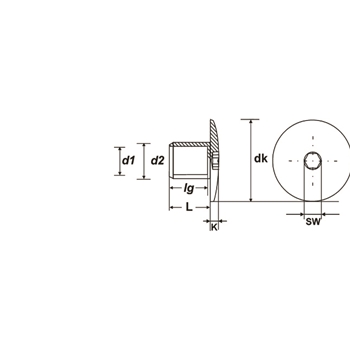 Ecrou pour vis d'escaliers PROFIX PTS-B