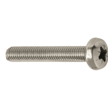 Vis à tête bombée Pozidrive ent.fil.DIN 7985 A A2