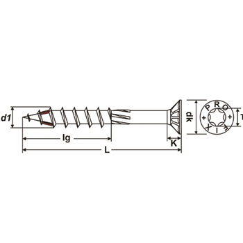 Terrassenschrauben PRO-CUT® Inox A2
