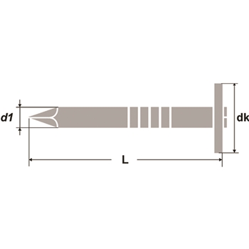 Pointes pour plaques isolantes