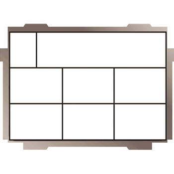 Assortiment mallette vide 8 séparations avec pince