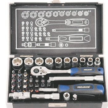 Mini-Steckschlüssel- und Bit-Box 1/4", 38-teilig