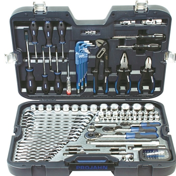 Valise de douilles 1/4"+ 3/8"+ 1/2", 122 pcs