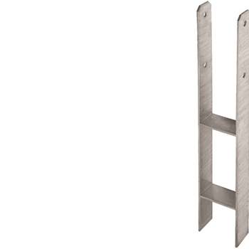 Pfostenträger Typ H in Beton