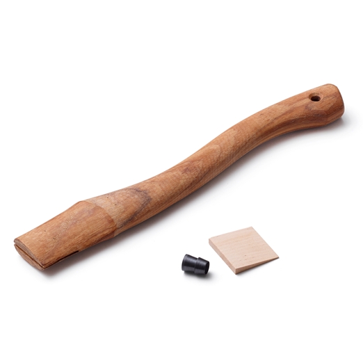 GESCHWUNGENE AXTSTIELE MIT AUSNEHMUNG FÜR MITGELIEFERTEN HOLZKEIL