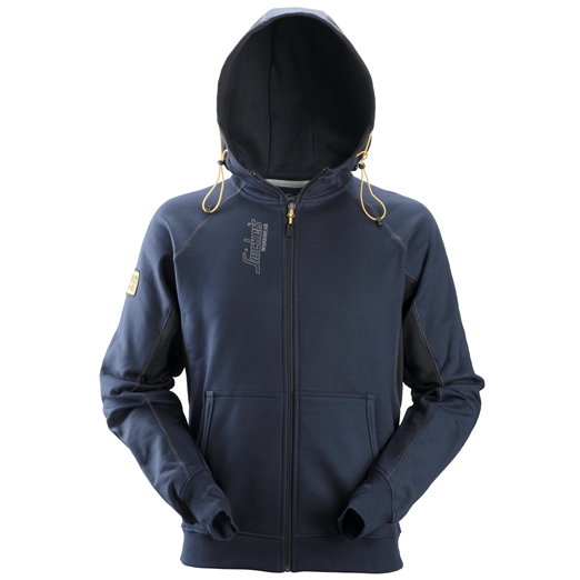 2816 Sweat-shirt à capuche zippé avec logo