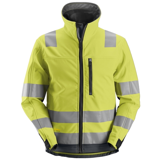 1230 AllroundWork, High-Vis-Softshell-Arbeitsjacke, Warnschutzklasse 3