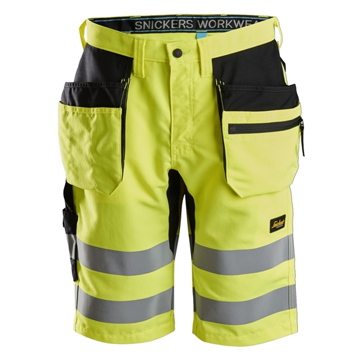 6131 LiteWork, High-Vis Shorts+ Holstertaschen, Klasse 1