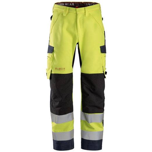 6563 ProtecWork, wasserdichte Softshell-Hose, Warnschutzklasse 2