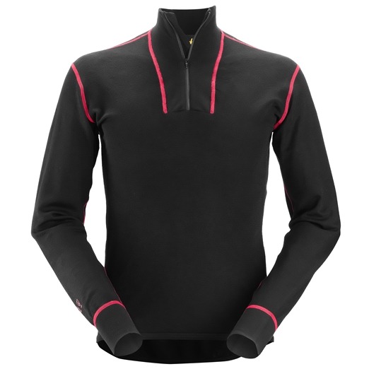 9462 ProtecWork, Chemise à manches longues en laine, demi zippée