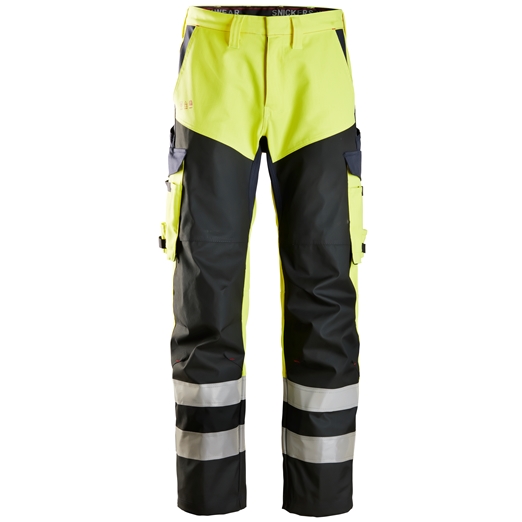 6365 ProtecWork Hi-Vis Arbeitshose mit Schienbeinverstärkung, Klasse 1, EN 14404, 13034, 11611, 11612, 20471, IEC 61482