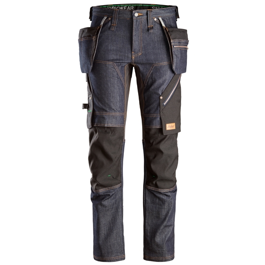 6955 FlexiWork Denim Arbeitshose mit Holstertaschen, EN 14404