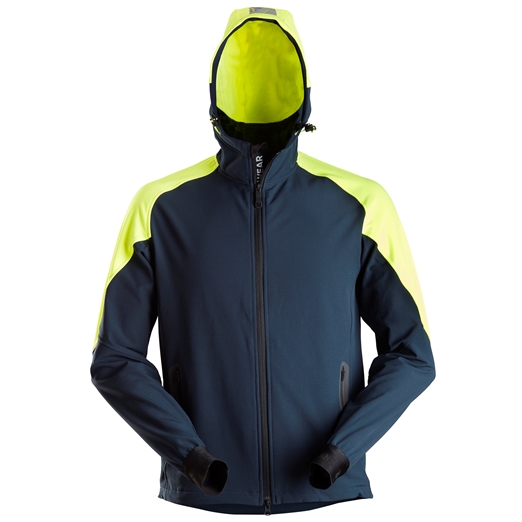 8025 Sweat-shirt à capuche zippé en néon