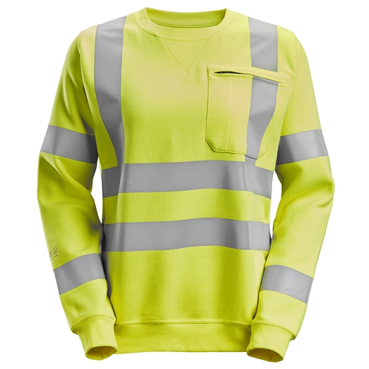 2876 ProtecWork, Sweat-shirt pour femme, haute visibilité, Classe 3/2