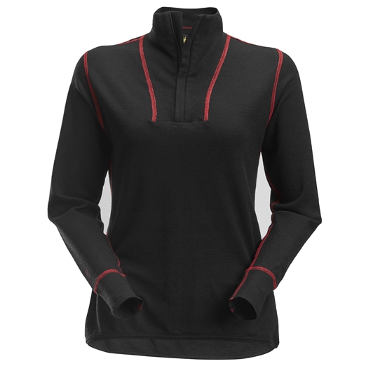 9476 ProtecWork, Chemise en laine pour femme, demi zippée