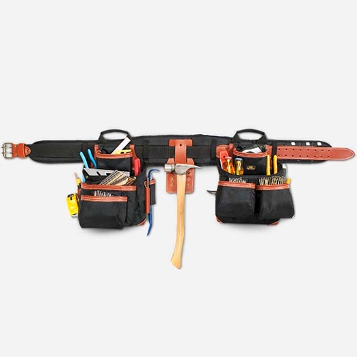 Ceinture à outils combinée pour charpentier professionnel