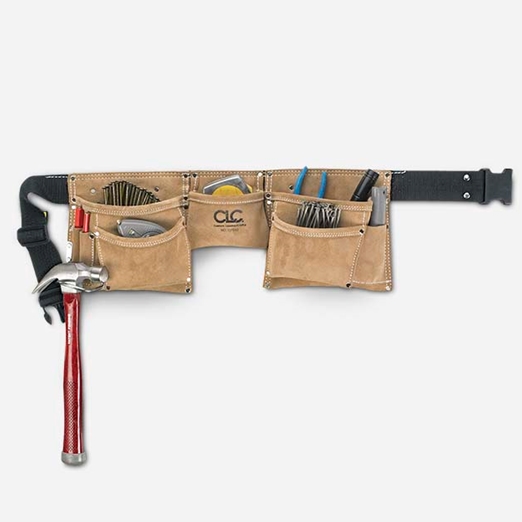 Tablier à outils en cuir
