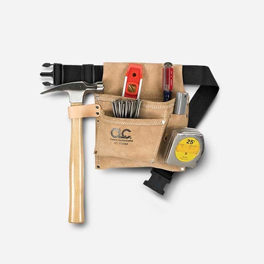 Ceinture à outils en cuir, un côté