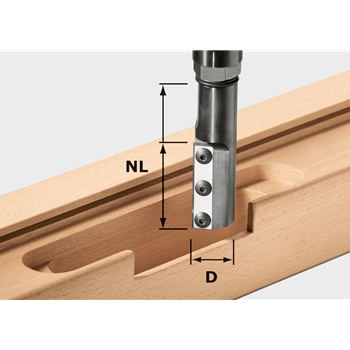 Fraises à profiler avec arête de base HW et plaquettes de rechange