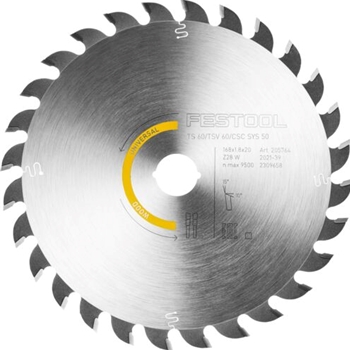 Kreissägeblatt WOOD UNIVERSAL HW 168x1,8x20 W28