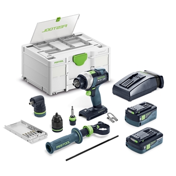 Perceuse-visseuse sans fil QUADRIVE TDC 18/4 5,0/4,0 I-Set