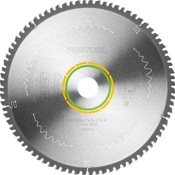 Lame de scie circulaire WOOD FINE CUT HW 260x2,5x30 W80
