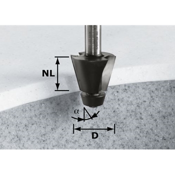 Fraises à chanfreiner HW avec roulement butée