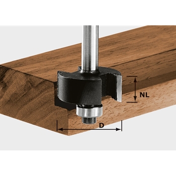 Fraises à feuillurer HW S8 D31,7/NL 12,7