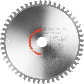 Kreissägeblatt LAMINATE/HPL HW 168x1,8x20 TF 52