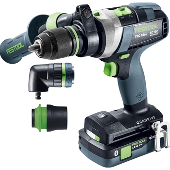 Perceuse-visseuse à percussion sans fil QUADRIVE TPC 18/4 5,0/4,0 I-Set
