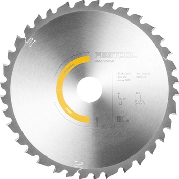 Lame de scie circulaire WOOD UNIVERSAL HW 216x2,3x30 W36