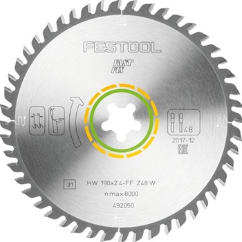 Kreissägeblatt WOOD FINE CUT HW 190x2,4 FF W48