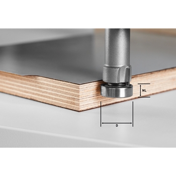 Fraise à affleurer HW/KLS D22/8-OFK