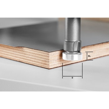 Fraise à affleurer HW D22/8-OFK