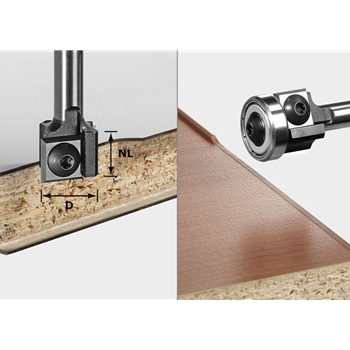 Fraise à affleurer à plaquettes réversibles S8 HW D19 12x12 KL OFK