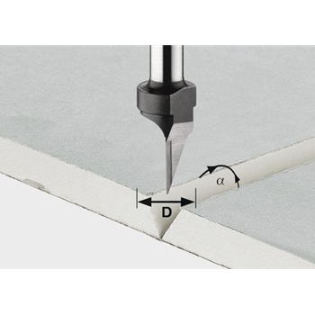 Fraise pour plaques de plâtre HW S8 D12,5/45°