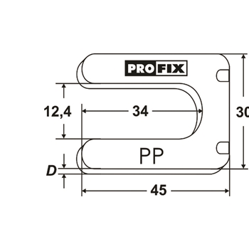 Entretoises PROFIX DP 45x30