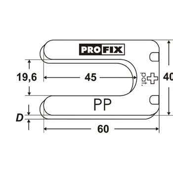 Entretoises PROFIX DP 60x40