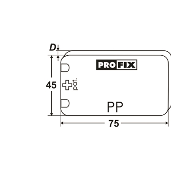 Entretoises PROFIX DP 75x45
