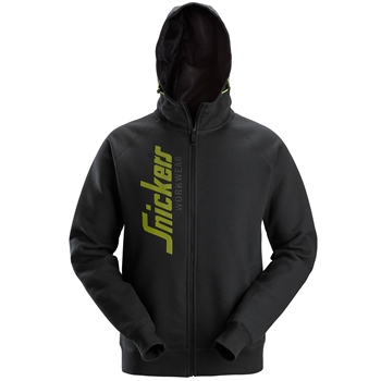 2846 Kapuzenjacke mit durchgehendem Reissverschluss und Logo