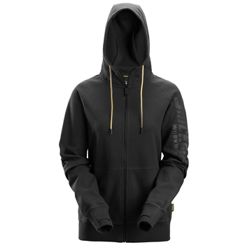 2877 Damen-Kapuzenjacke mit durchgehendem Reissverschluss und Logo