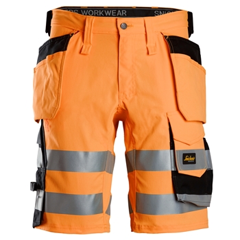 6135 High-Vis-Stretchshorts mit Holstertaschen, Warnschutzklasse 1