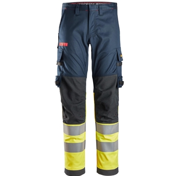 6374 ProtecWork, Pantalon de travail extensible, haute visibilité, Classe 1